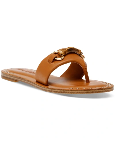 Steve Madden Women's Rebecka Hooded Thong Slide Sandals In Tan