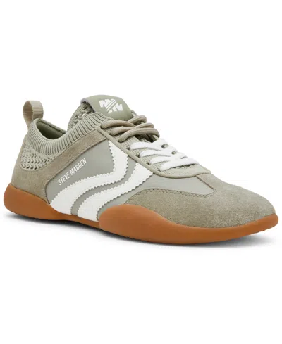 Steve Madden Women's Reboot Lace-up Sneakers In Green