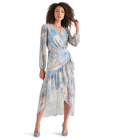 Steve Madden Sophia Rose Midi Dress - Blue Multi