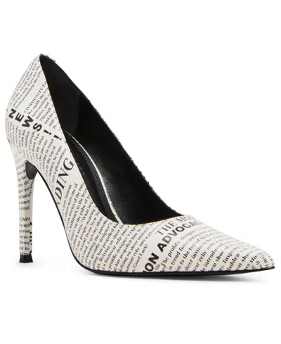 Steve Madden Women's Reya Pointed-toe Pumps In White