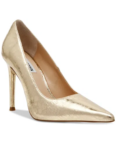 Steve Madden Women's Reya Pointed-toe Pumps In Gold Metallic