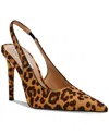 Steve Madden Reyes Pointed Toe Slingback Sandal In Leopard