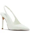 Steve Madden Reyes Pointed Toe Slingback Sandal In White Box