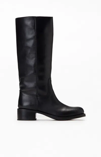 Steve Madden Women's Riggs Leather Tall Boots In Black