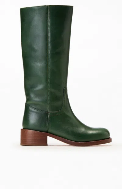 Steve Madden Women's Riggs Leather Tall Boots In Green