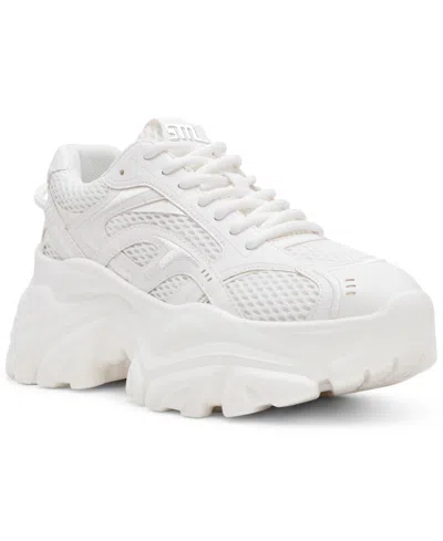 Steve Madden Women's Ripper Platform Lace-up Sneakers In White