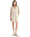 Steve Madden Jane Faux Leather Minidress In Bone
