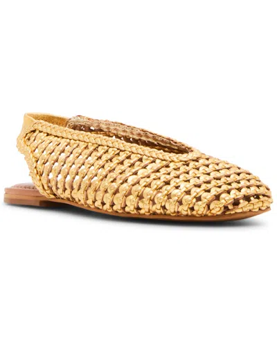 Steve Madden Women's Rumi Woven Slingback Raffia Flats In Neutral