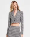Steve Madden Rupi Blazer In Blk,wht