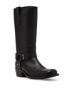Steve Madden Ruskin Boot In Black Leather