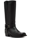 Steve Madden Ruskin Boot In Black Leather
