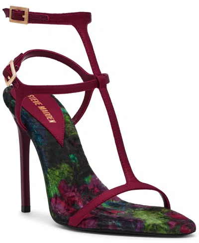 Steve Madden Women's Salma T-strap Stiletto High-heel Dress Sandals In Multi