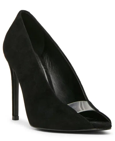 Steve Madden Santino Peep Toe Pump In Black