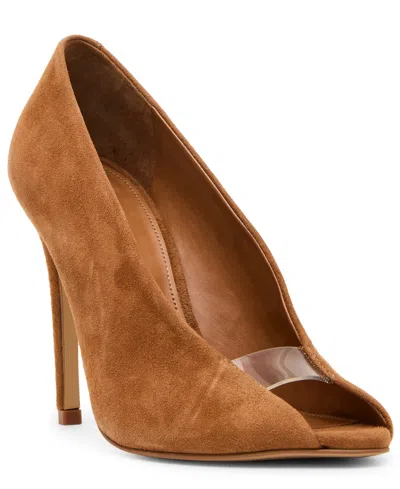 Steve Madden Women's Santino Peep Toe Pumps In Brown