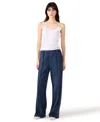 Steve Madden Cotton Blend Scuba Track Pants In Blue