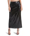 Steve Madden Reid Sequin Maxi Skirt In Black