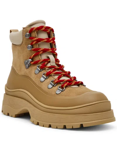 Steve Madden Women's Sergeant Lace-up Lug-sole Hiker Booties In Brown