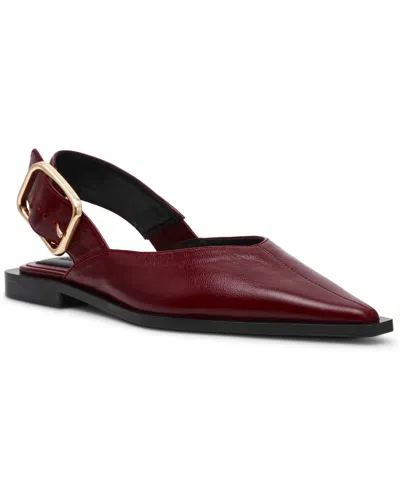 Steve Madden Women's Shay Slingback Pointed-toe Flats In Burgundy