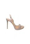 Steve Madden Women's Shoes  Open Sandal With Stiletto Heel, Clasp With Strap. In Pink