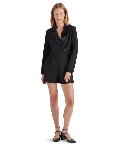 Steve Madden Women's Sidonie Blazer Romper In Black