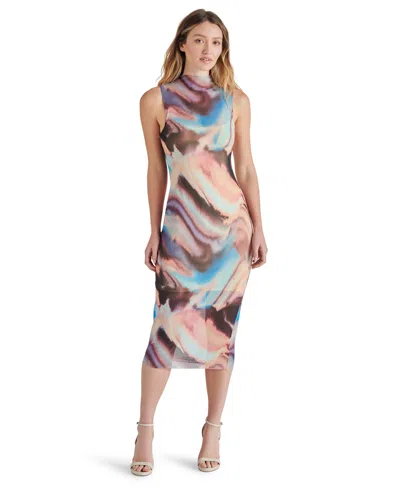 STEVE MADDEN WOMEN'S SIDRA MOCK-NECK SLEEVELESS DRESS