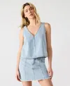 Steve Madden Elia Denim Tank In Blue