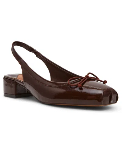 Steve Madden Women's Slingback Block-heel Ballet Pumps In Brown