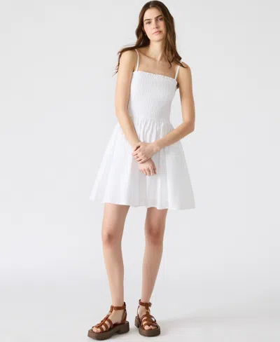 STEVE MADDEN WOMEN'S SMOCKED FIT & FLARE LOTTY DRESS