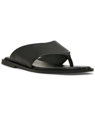 Steve Madden Women's Split Toe Slip-on Flat Sandals In Black