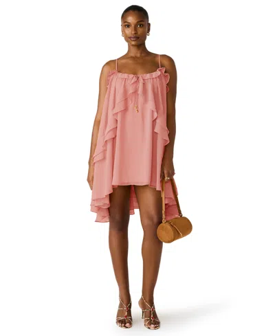 Steve Madden Women's Square Neck High-low Dress In Pink