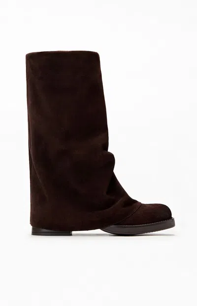 Steve Madden Women's Suede Benton Cuffed Boots In Brown