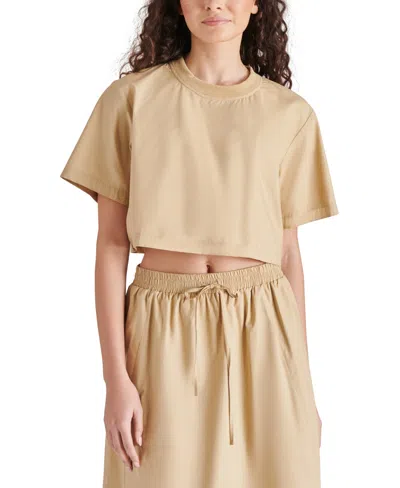 STEVE MADDEN WOMEN'S SUNNY SHORT-SLEEVE COTTON TOP