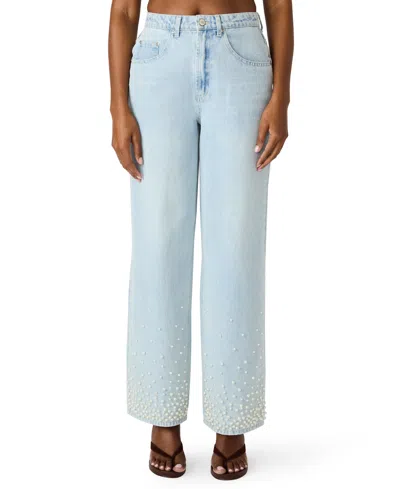 Steve Madden Women's Sydnee Straight-fit Jeans In Blue