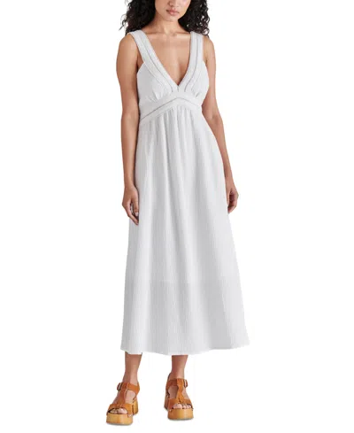 Steve Madden Women's Taryn Cotton Gauze Midi Dress In White