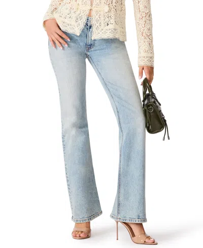 Steve Madden Women's The Essex Low-rise Straight-leg Jeans In Blue