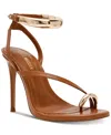 Steve Madden Women's Tia Bracelet Stiletto Dress Sandals In Caramel