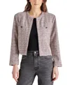 Steve Madden Manon Tweed Jacket In Multi