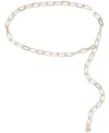 Steve Madden Women's Two-tone Paperclip Chain Belt In Gold,silver