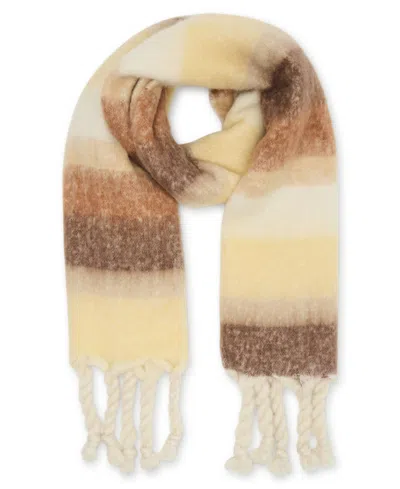 Steve Madden Women's Varsity Striped Fringe Scarf In Multi