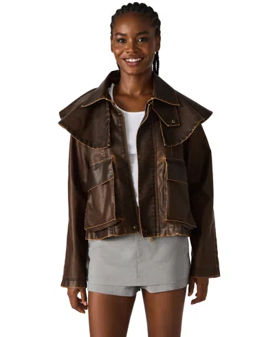 STEVE MADDEN WOMEN'S VARVARA LONG-SLEEVE JACKET