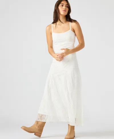 Steve Madden Women's Veera Sleeveless Chantilly Lace Dress In White