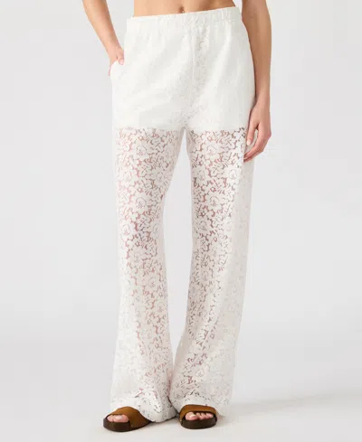 Steve Madden Women's Venetia Lace Wide Leg Pants