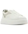 Steve Madden Women's Venture Platform Lace-up Sneakers In White Multi