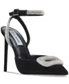 Steve Madden Vienna Pointed Toe Ankle Strap Pump In Black