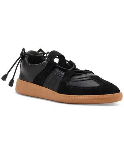 Steve Madden Women's Wander Ballet Lace-up Sneakers In Black