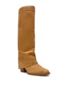 Steve Madden Winnick Foldover Knee High Boot In Yellow
