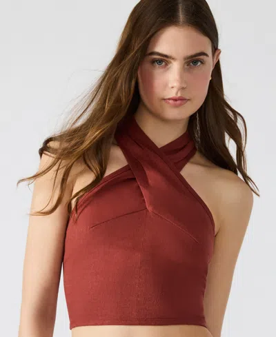 Steve Madden Women's Winnie Halter Crop Top