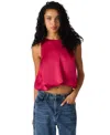 Steve Madden Yazmin Sleeveless Crop Top In Red