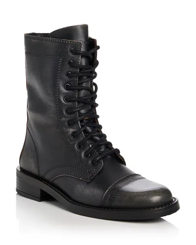 Steve Madden Women's Yukon Combat Boots In Black