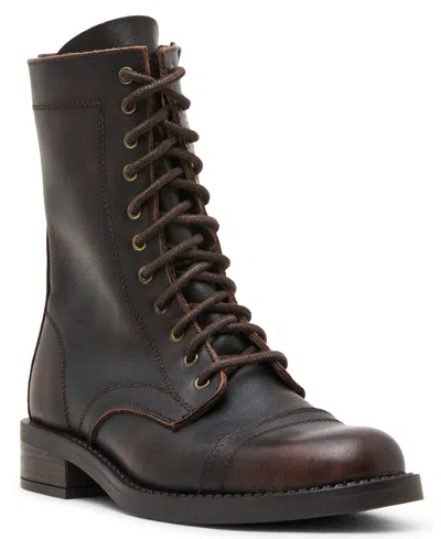 Steve Madden Women's Yukon Lace-up Combat Booties In Brown
